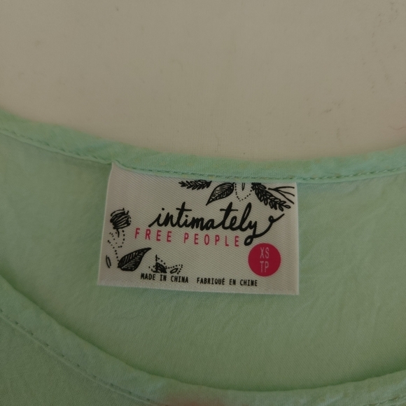 Intimately Free People Tunic Mint Lounge Wear Size XS - Picture 8 of 10